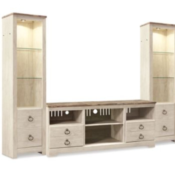 W267W16 Willowton 3-Piece Entertainment Center