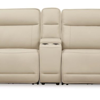 U13001S4 Double Deal 2-Piece Power Reclining Loveseat Sectional with Console