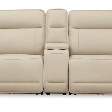 U13001S4 Double Deal 2-Piece Power Reclining Loveseat Sectional with Console