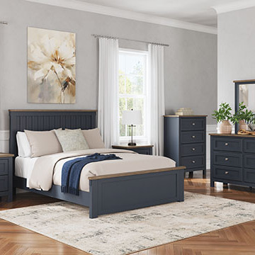 B414B10-4PC 4PC SETS Landocken Queen Panel Bed