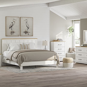 B3340B4-5PC 5PC SETS Linnocreek King Panel Bed