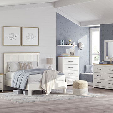 B3340B6-5PC 5PC SETS Linnocreek Full Panel Bed