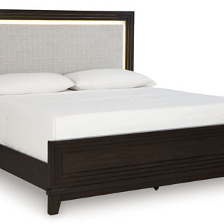 B618B2 Neymorton Queen Upholstered Panel Bed
