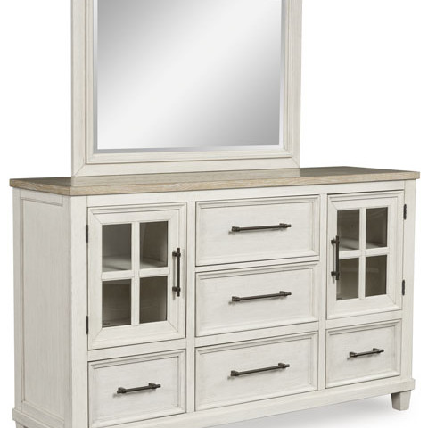 B683-31-36 Shaybrock Dresser and Mirror