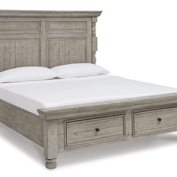 B816B4 Harrastone King Panel Bed