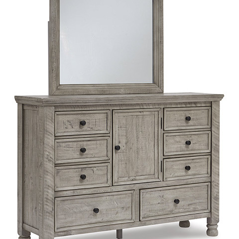 B816-31-36 Harrastone Dresser and Mirror