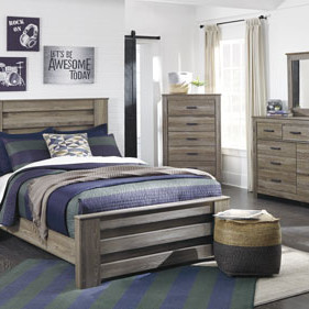 B248B5-4PC 4PC SETS Zelen Full Panel Bed