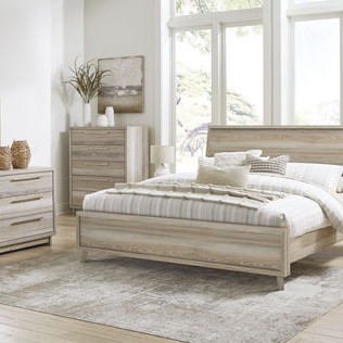 B2075B9-4PC 4PC SETS Hasbrick King Panel Bed