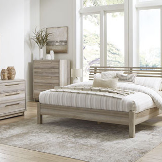 B2075B7-4PC 4PC SETS Hasbrick King Slat Panel Bed