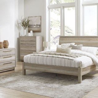 B2075B6-4PC 4PC SETS Hasbrick King Panel Bed