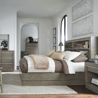 B970B8-4PC 4PC SETS Anibecca King Bookcase Bed