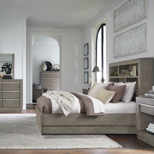 B970B3-4PC 4PC SETS Anibecca Queen Bookcase Bed