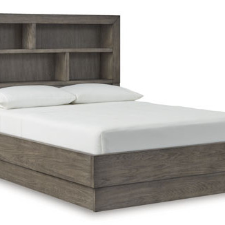 B970B3 Anibecca Queen Bookcase Bed