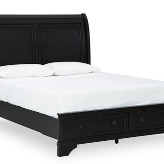 B739B6 Chylanta Queen Sleigh Storage Bed