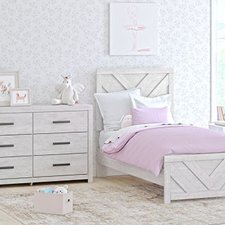 B3788B6-4PC 4PC SETS Cayboni Twin Panel Bed