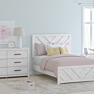 B3788B2-4PC 4PC SETS Cayboni Full Panel Bed