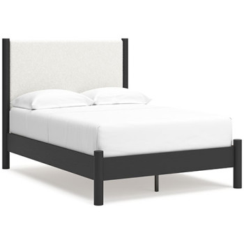 B2616B3 Cadmori Full Upholstered Panel Bed