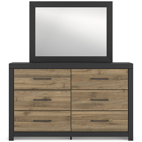 B2073-31-36 Vertani Dresser and Mirror