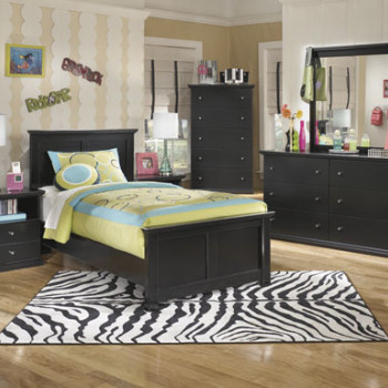 B138B8-4PC 4PC SETS Maribel Twin Panel Bed