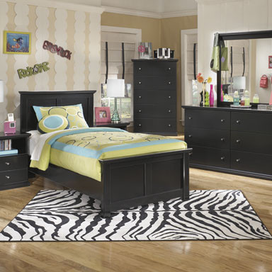 B138B8-4PC 4PC SETS Maribel Twin Panel Bed