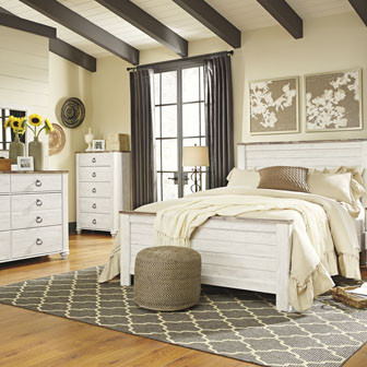 B267B8-4PC 4PC SETS Willowton Queen Panel Bed