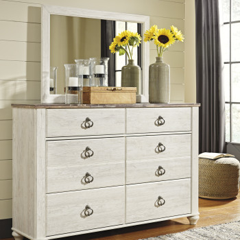 B267-31-36 Willowton Dresser and Mirror