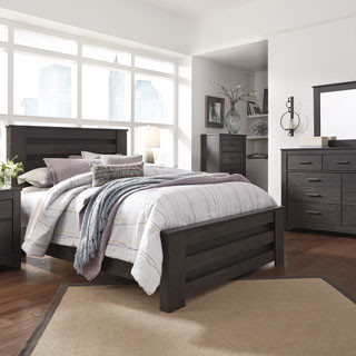 B249B2-4PC 4PC SETS Brinxton Queen Panel Bed