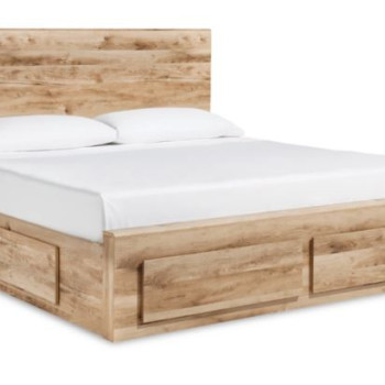 B1050B8 Hyanna Queen Panel Storage Bed with 2 Under Bed Storage Drawer