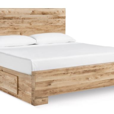 B1050B33 Hyanna King Panel Bed with 2 Side Storage