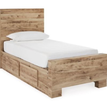 B1050B28 Hyanna Twin Panel Bed with 2 Side Storage