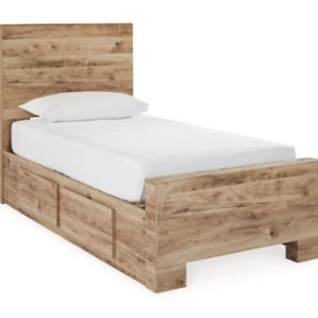 B1050B24 Hyanna Twin Panel Bed with 1 Side Storage