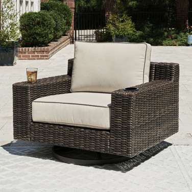 P784-821 Coastline Bay Outdoor Swivel Lounge with Cushion