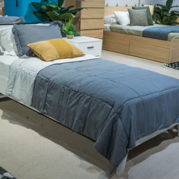 EB1867B1 Socalle Twin Panel Platform Bed