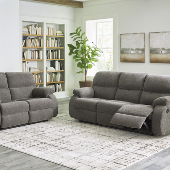 66502-88-86 2PC SETS Scranto Reclining Sofa + Loveseat
