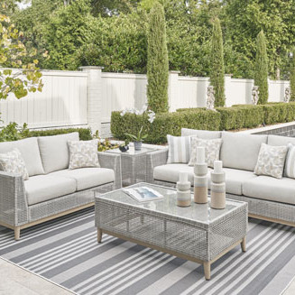 P798-838-835-701-702 4PC SETS Seton Creek Outdoor Sofa with Cushion