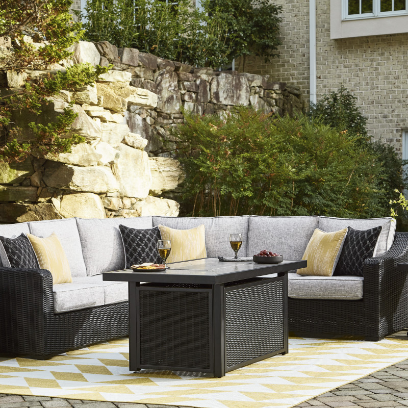P792-854-851-773-702 4PC SETS Beachcroft 2-Piece Outdoor Loveseat with Cushion