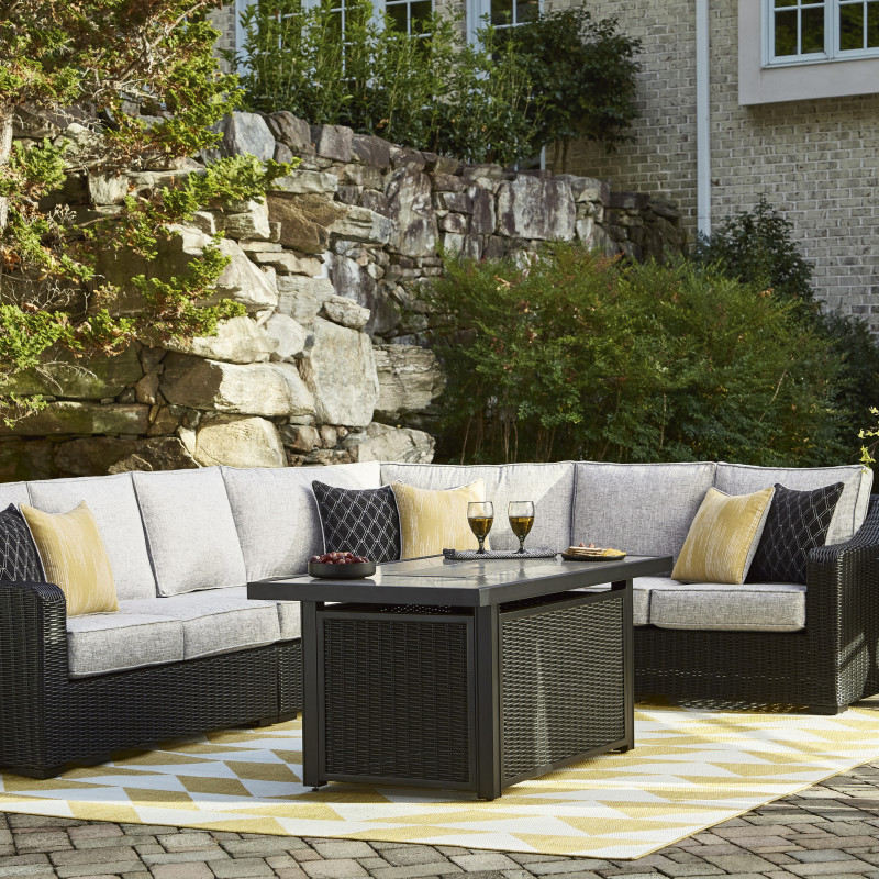 P792-854-846-851-773-702 5PC SETS Beachcroft 2-Piece Outdoor Loveseat with Cushion