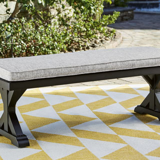 P792-600 Beachcroft Outdoor Bench with Cushion