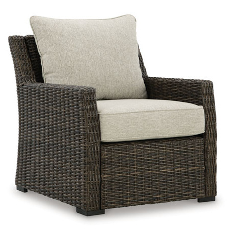 P465-820 Brook Ranch Outdoor Lounge Chair with Cushion