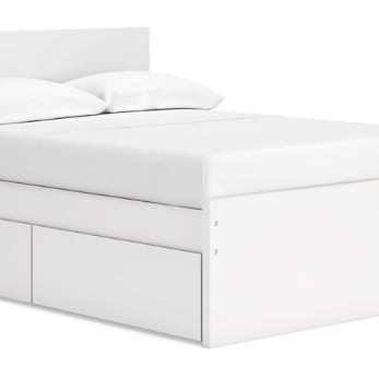 EB9630B11 Onita Full Panel Platform Bed with 1 Side Storage