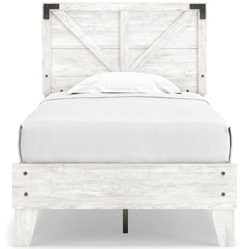 EB4121B3 Shawburn Twin Crossbuck Panel Platform Bed