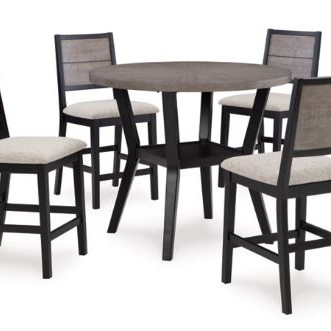 D426-223 Corloda Counter Height Dining Table and 4 Barstools (Set of 5)