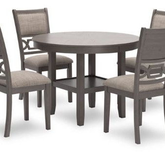 D425-225 Wrenning Dining Table and 4 Chairs (Set of 5)