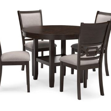 D422-225 Langwest Dining Table and 4 Chairs (Set of 5)