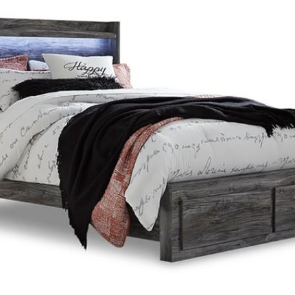 B221B5 Baystorm Queen Panel Bed with 2 Storage Drawers