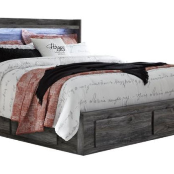 B221B15 Baystorm King Panel Bed with 4 Storage Drawers
