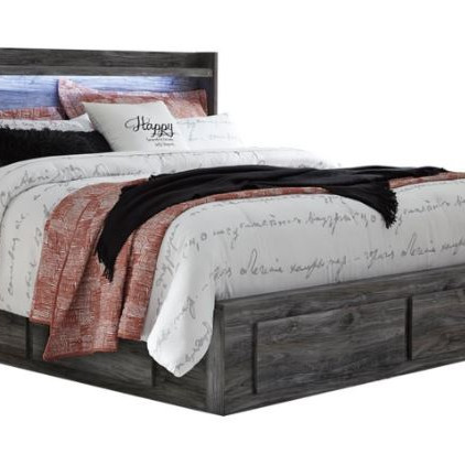 B221B15 Baystorm King Panel Bed with 4 Storage Drawers