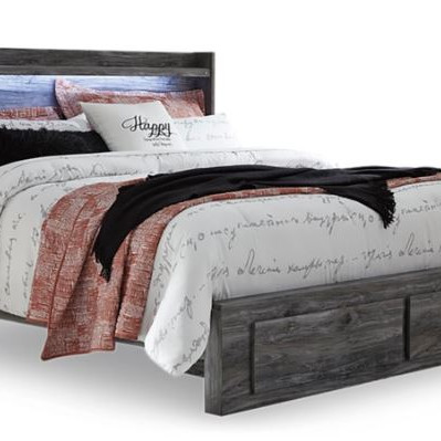 B221B12 Baystorm King Panel Bed with 2 Storage Drawers
