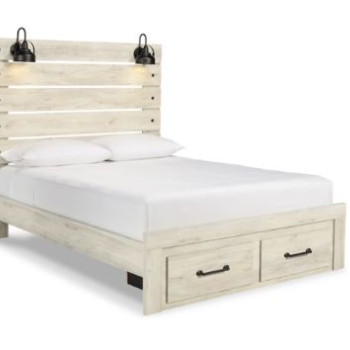 B192B8 Cambeck Queen Panel Bed with 2 Storage Drawers