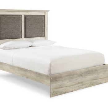 B192B45 Cambeck King Upholstered Panel Bed